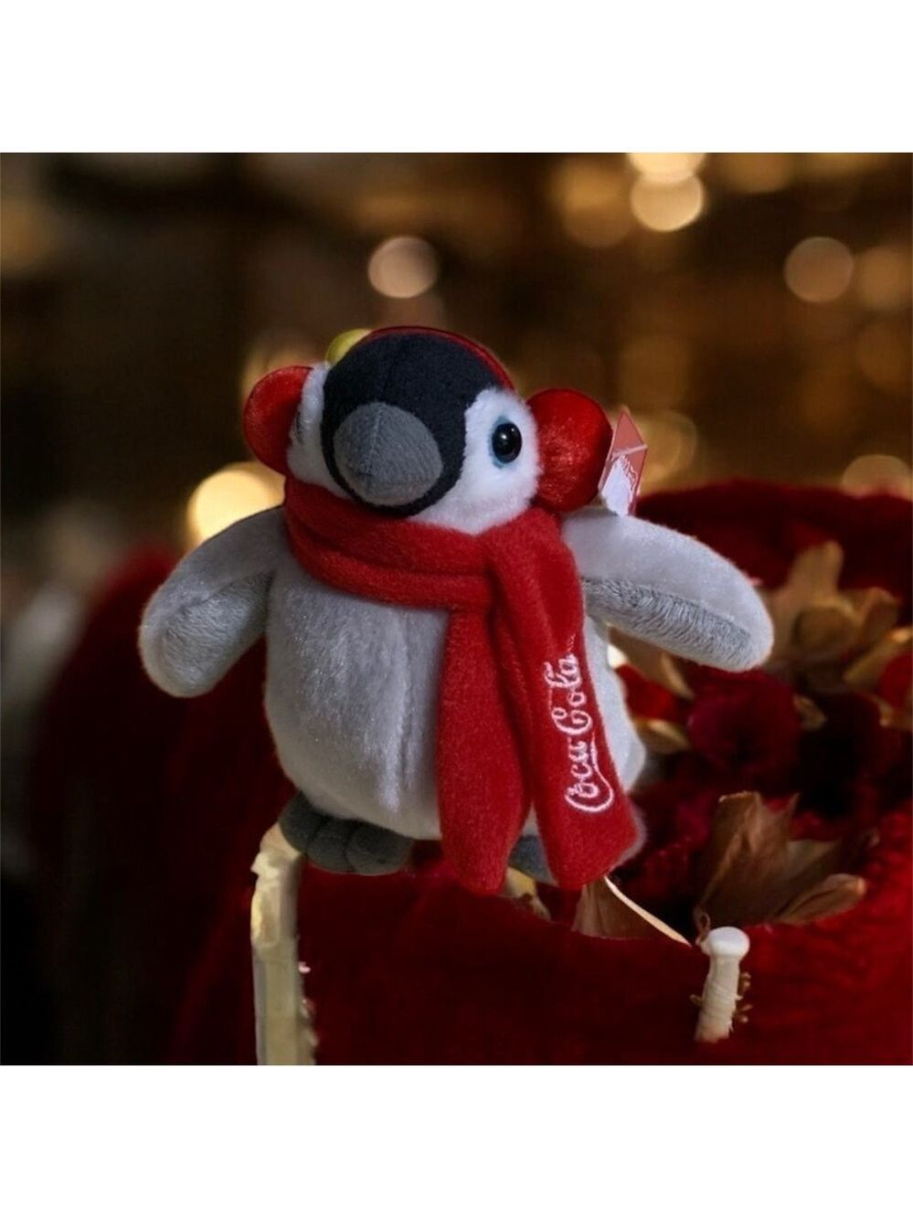 Coca-Cola Holiday Mini Penguin Plush Stuffed Toy